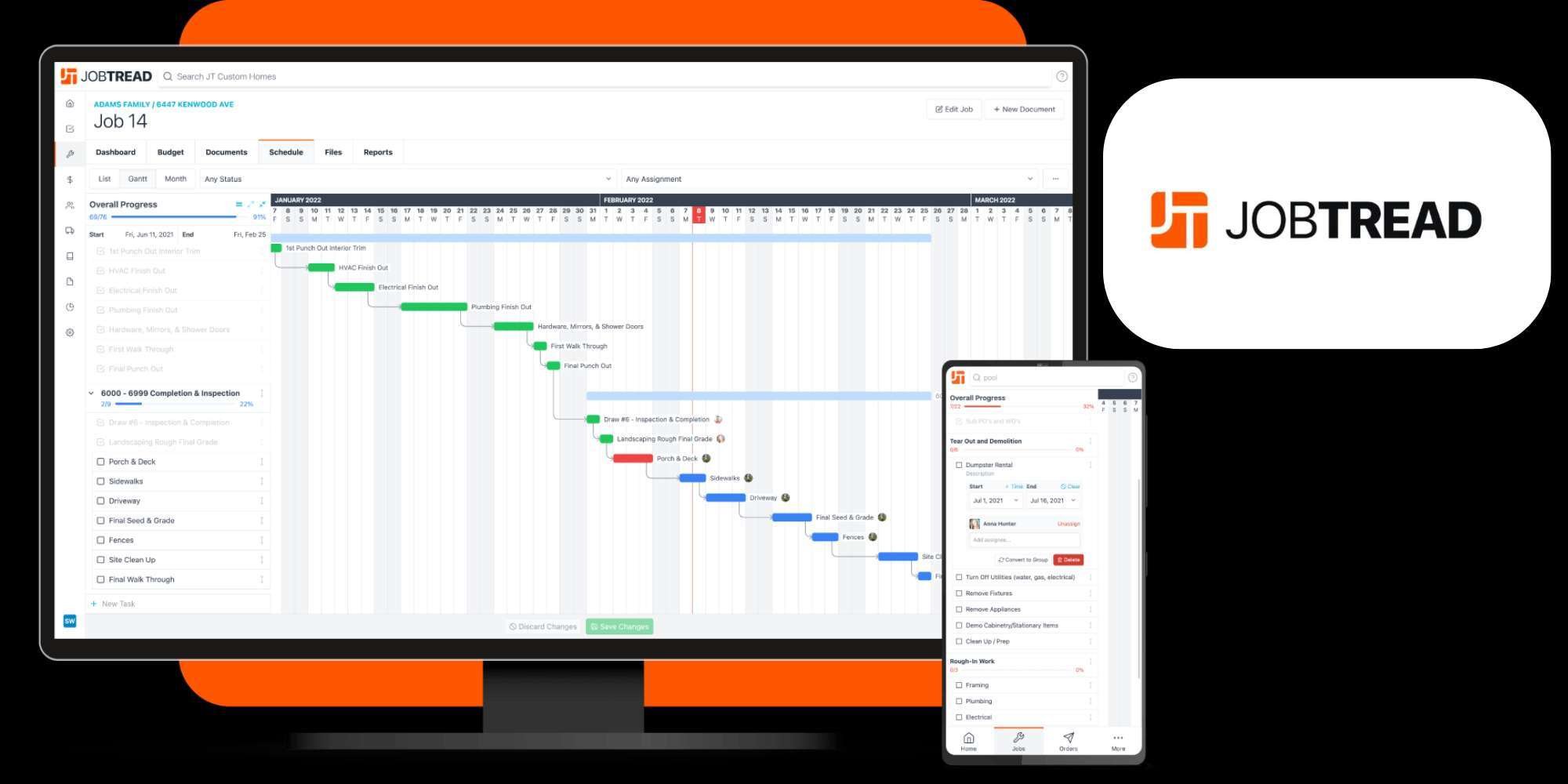 Doxa Custom Homes uses JobTread to communicate with their clients in Middle Tennessee