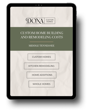 Doxa Custom Homes Cost Guide Graphic