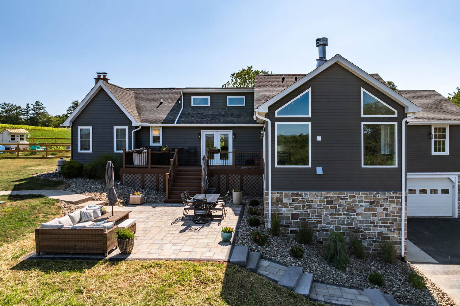 Modern Farmhouse Real Barn Stone Design Build Project 2025