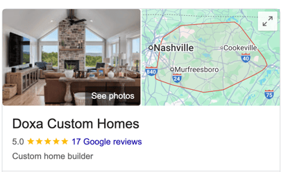 Doxa Custom Homes Google Business Profile